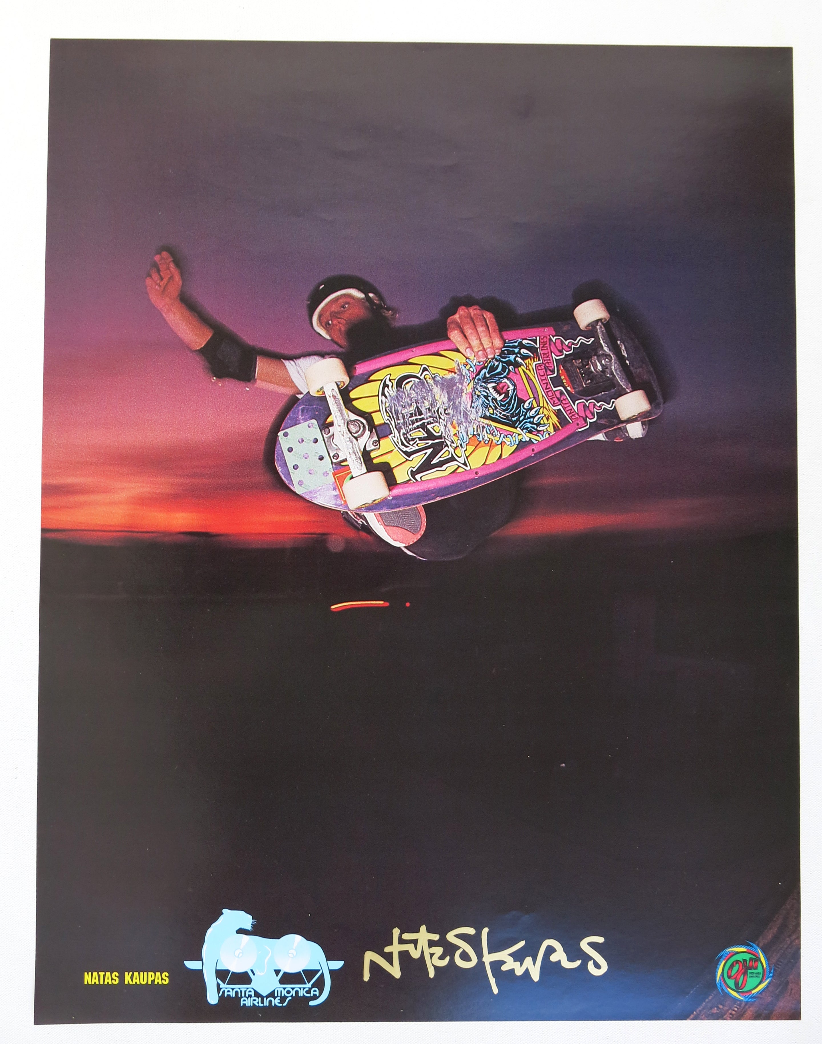 New Old Stock Santa Monica Airlines Poster, signed – Natas Shop