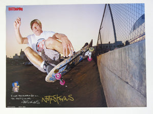 New Old Stock Transworld Skateboarding Poster, signed